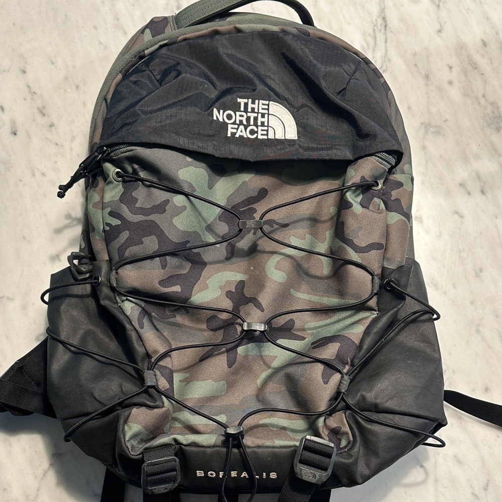 The North Face Men's Green Camouflage Backpack